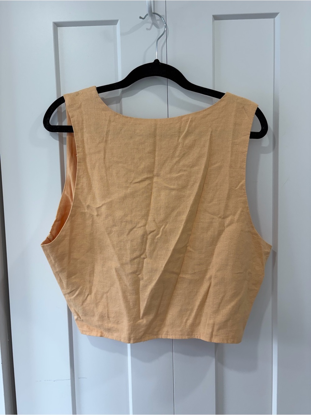 Abercrombie & Fitch Peach Tie-Front Cropped Camisole - Picture 2 of 3